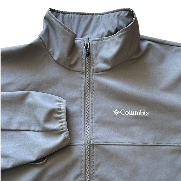 Columbia Grey Interchange Softshell Omniheat Jacket‎ Size L - Picture 1 of 10